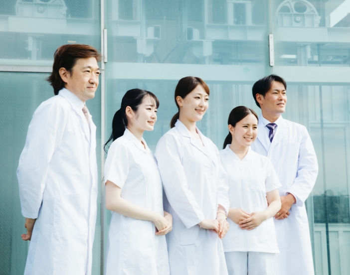 medical professionals standing